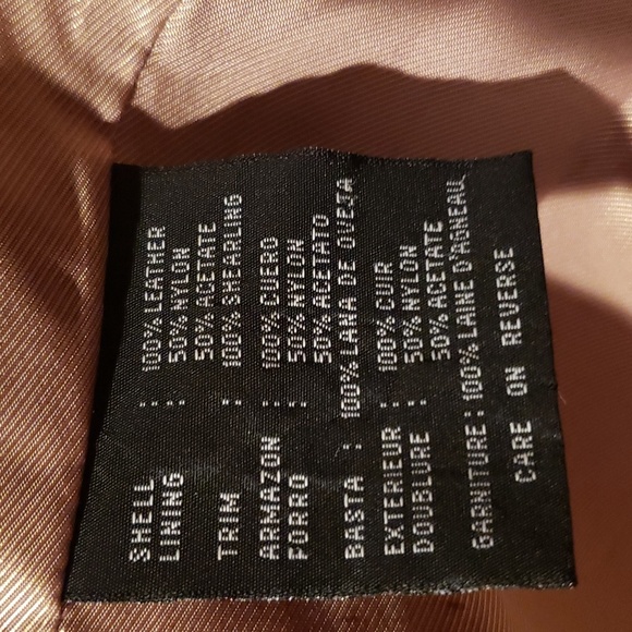 💘🖤💘 KENNETH COLE BLACK LABEL NY LEATHER SHEARLING LAMB TAN COAT JACKET - Picture 11 of 12